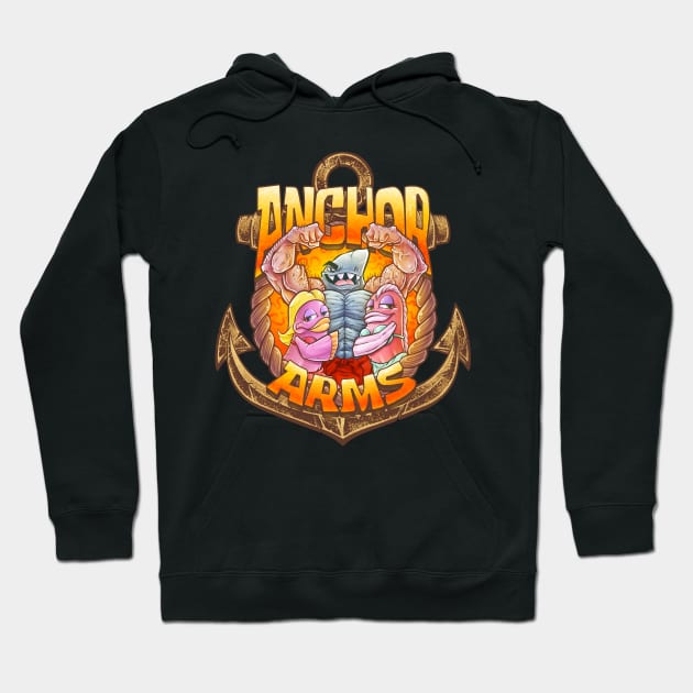 Anchor Arms Hoodie by indiespiv